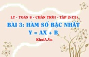 Đồ thị hàm số y=ax+b, cách lập bảng giá trị và cách vẽ đồ thị hàm số y = ax + b? Toán 8 bài 3 Chân trời Tập 2 c5